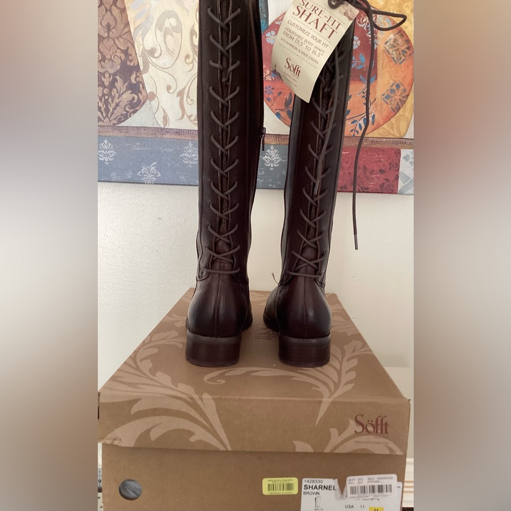 Sofft Sharnell Aztec Brown Boots Size 11 M - Picture 5 of 12